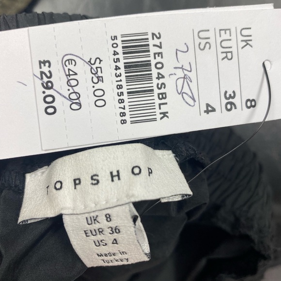 Black Two-Tier Ruffle Skirt - Picture 4 of 5